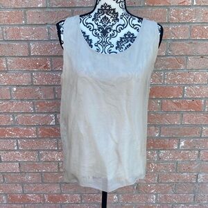 Tan Silk Top